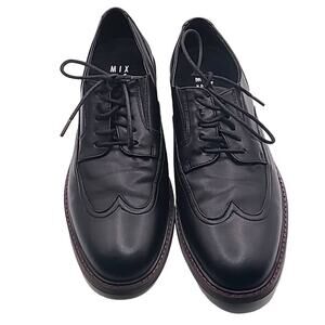 Mix No. 6 Braiden Oxford Men’s Black Dress Shoes Size 10 EUC Leather Lace-Up
